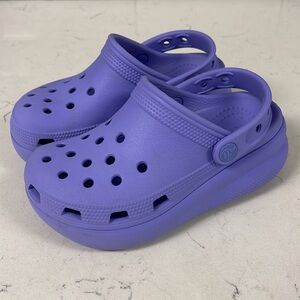 Crocs Kids Purple Cutie Crush Clog Size 12 Platform